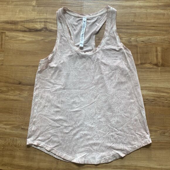 LULULEMON 4 Womens Summit Wash Smokey Topaz Pink Love Tank Top Workout Running S - Picture 11 of 15